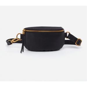 HOBO NWT Fern belt bag, Black Crossbody with Gold Accents